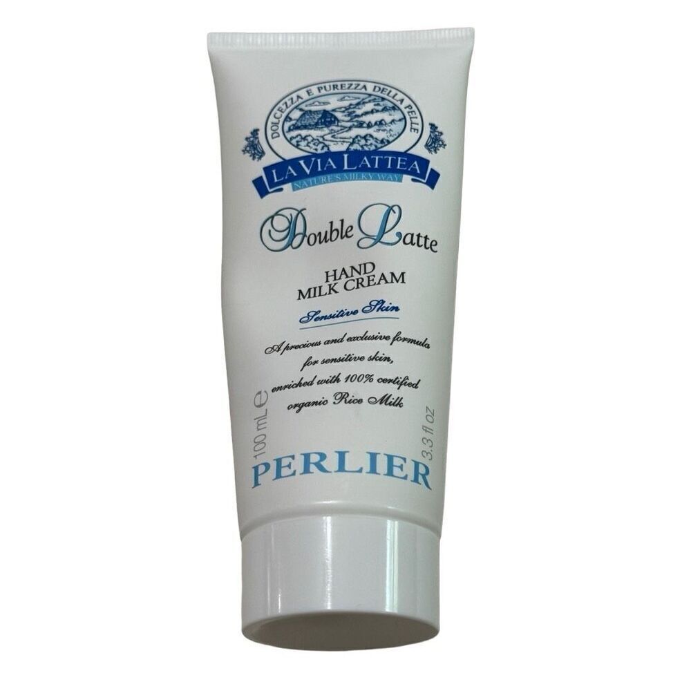 PERLIER LA VIA LATTEA Double Latte Hand Milk Cream 3.3 oz  Sensitive Skin NEW
